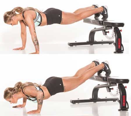 Elevated Push Ups for Breast Enlargement
