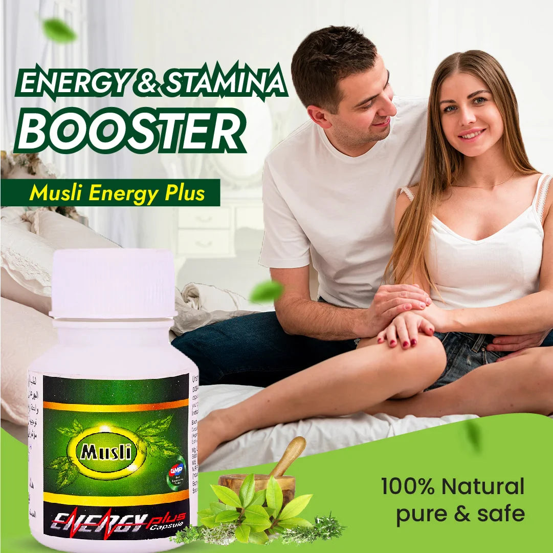 Hashmi Musli Energy Plus Capsule | Ayurvedic Medicine – For Stamina, Muscle Growth, Immunity & Overall Well-being