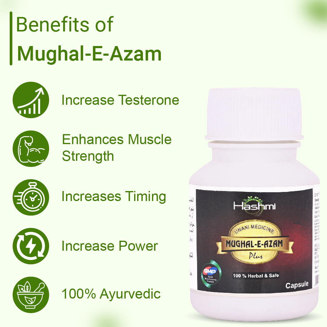 Hashmi Sikander-E-Azam Men's Wellness Soup 10g & Mughal-E-Azam Plus Capsules 10 Count Combo Pack | Traditional Herbal Formulation for Men's Energy, Vitality & Daily Wellness Support