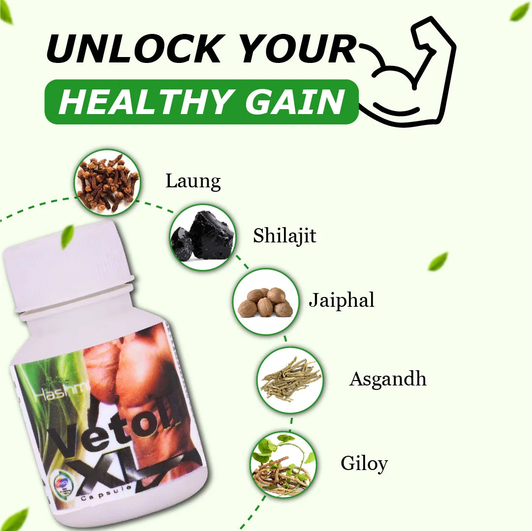 Hashmi Vetoll XL Capsule (20 Capsule)
